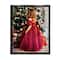 Stupell Industries Child On Christmas Day Gifts Framed Floater Canvas Wall Art